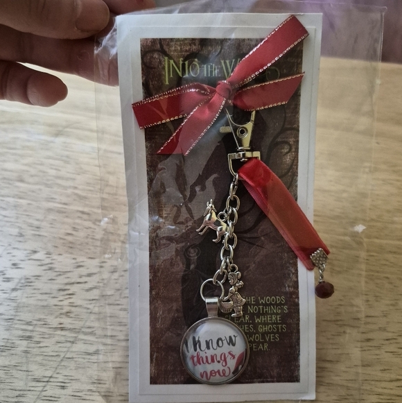 Accessories - Into The Woods Musical I Know Things Now Ribbon Keychain Brand New